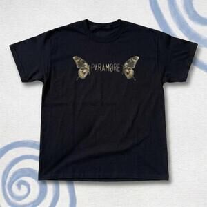 Black Paramore Butterfly Band Tee